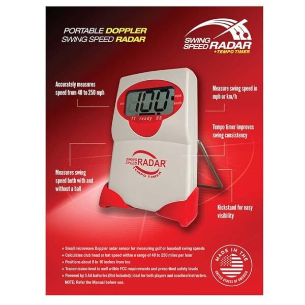 Sports Sensors Swing Speed Radar with Tempo Timer - Image 4
